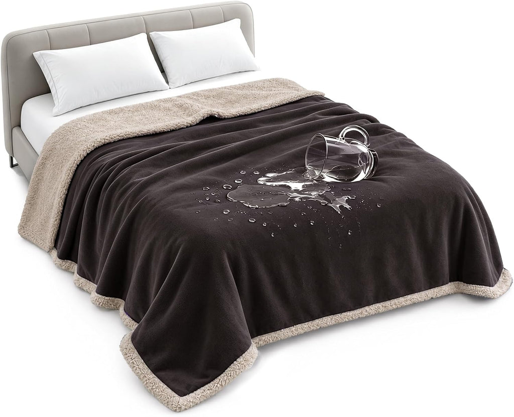 Ultimate Waterproof Blanket for Bed - Reversible, Cozy, and Leakproof Throw for Pets and People