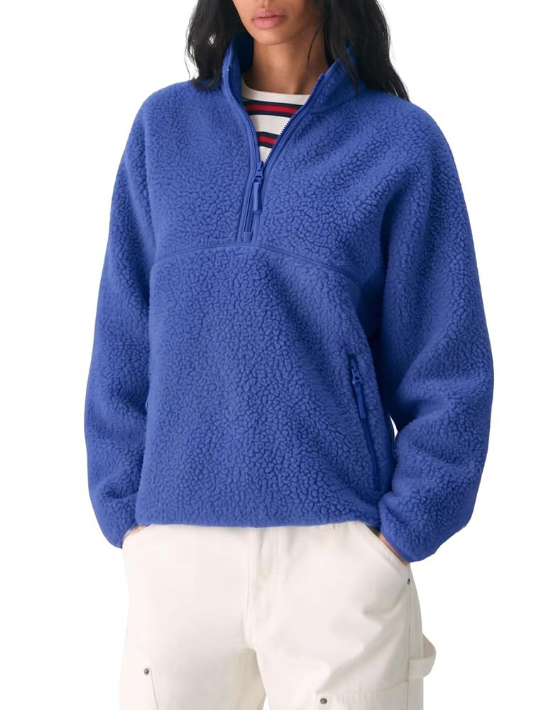 Solid Color Plush Casual Women's Sweatshirt